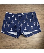 J. Crew Navy Chino Shorts Anchor Print 100% Cotton Woman&#39;s Size 4 KG JD - $19.80
