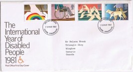 United Kingdom First Day Cover FDC International Year Of Disabled People 1981 - £7.49 GBP