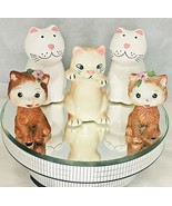 Cats  salt &amp; pepper 5 shakers made in  Brazil Korea &amp; China - £7.73 GBP