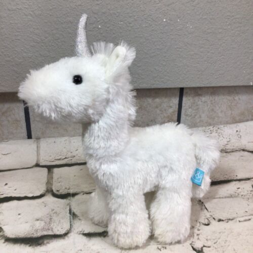 Primary image for Manhattan Toy Company Unicorn Plush White Silver Soft Shaggy Stuffed Animal