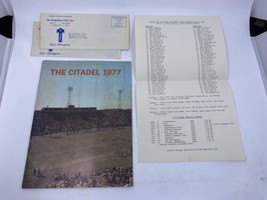 Vintage 1977 The Citadel Bulldogs Football Guide w/ Team Roster Photos M... - $24.74