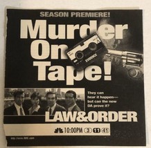 Law &amp; Order Tv Show Print Ad Sam Waterston Jerry Orbach Tpa15 - £4.65 GBP