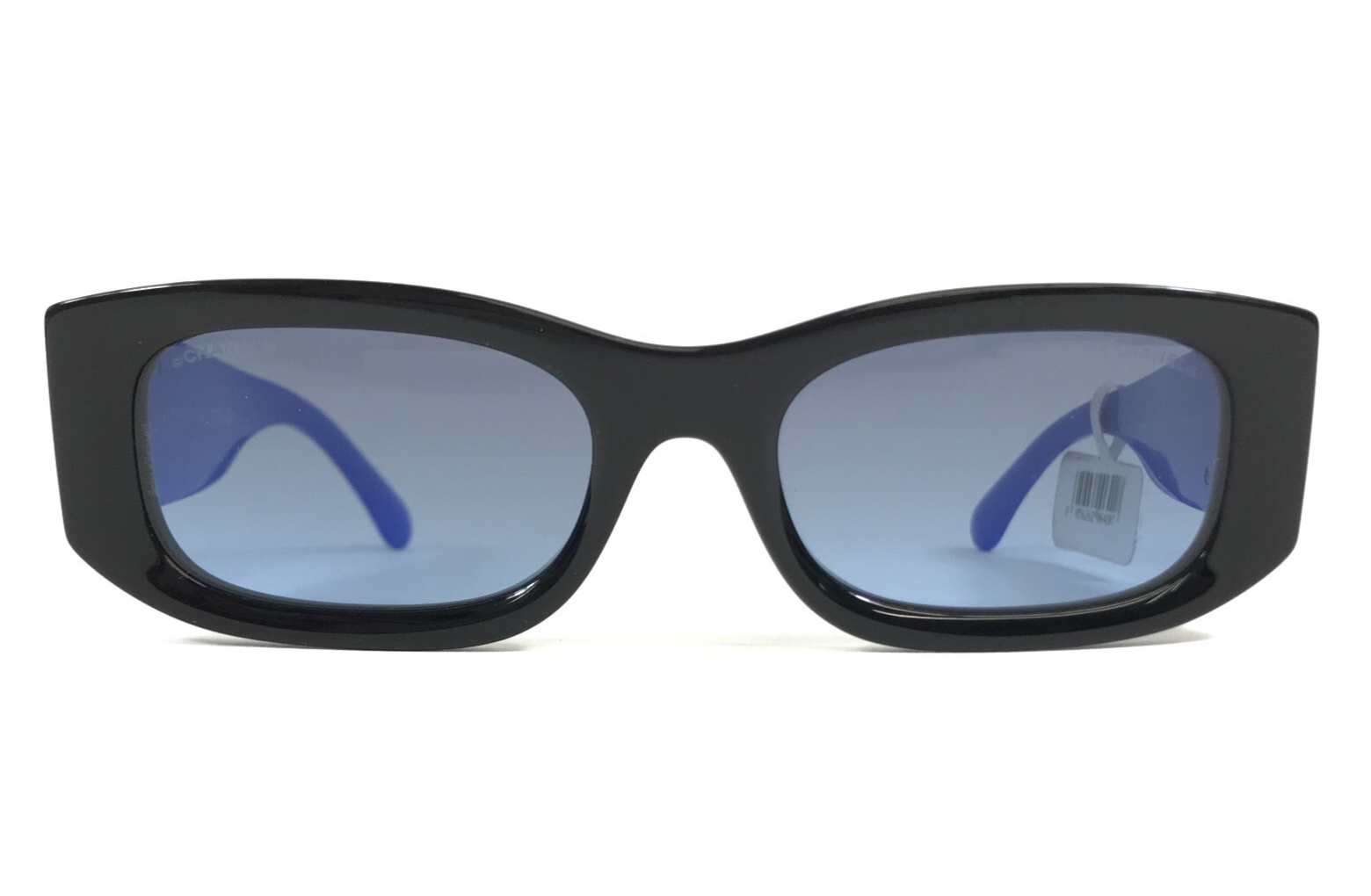 Chanel Sunglasses 5525 c.1773/S2 Shiny Black Blue Frames with Light Blue... - $321.74