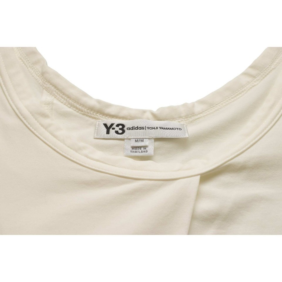 Y-3 Adidas Yohji Yamamoto White Asymmetric Tank Top size M Item image 3