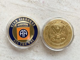 US ARMY 82nd Airborne Division &quot;All The Way&quot; Challenge Coin - £11.03 GBP