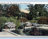 Fairview Park Fountain Indianapolis Indiana IN WB Postcard  L16 - $3.91
