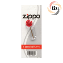 12x Packs Zippo Lighter Genuine Flints | 6 Flints Per Dispenser | Fast Shipping! - £15.40 GBP