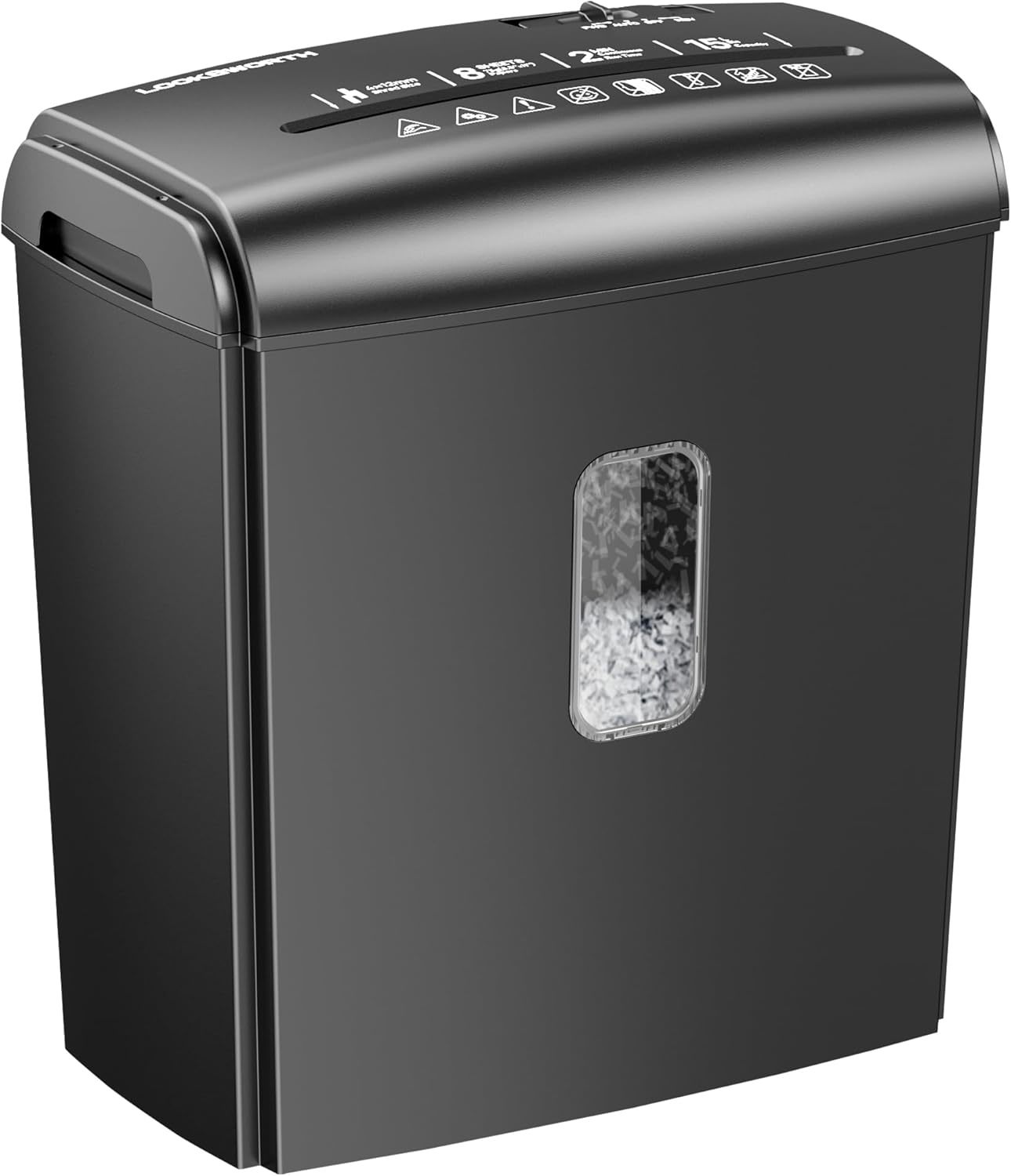 8-Sheet Micro Cut Paper Shredder P-4 High Security For Home Office Use With - $60.99