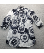 New York &amp; Company Sheer Cover-up Overshirt Women&#39;s S Multi Geometric 3/... - $399.98 MXN
