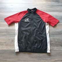 JL Velo Mens Cycling Jersey Medium Shirt Road Bicycle Racing Tour Red Black - $32.73