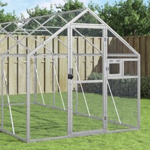 Aviary Silver 1.79x6x1.85 m Aluminium - £371.74 GBP