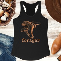 Chanterelle Mushroom Racerback Tank Top | Forager | Wild Foods Women&#39;s Shirt Her - £18.22 GBP