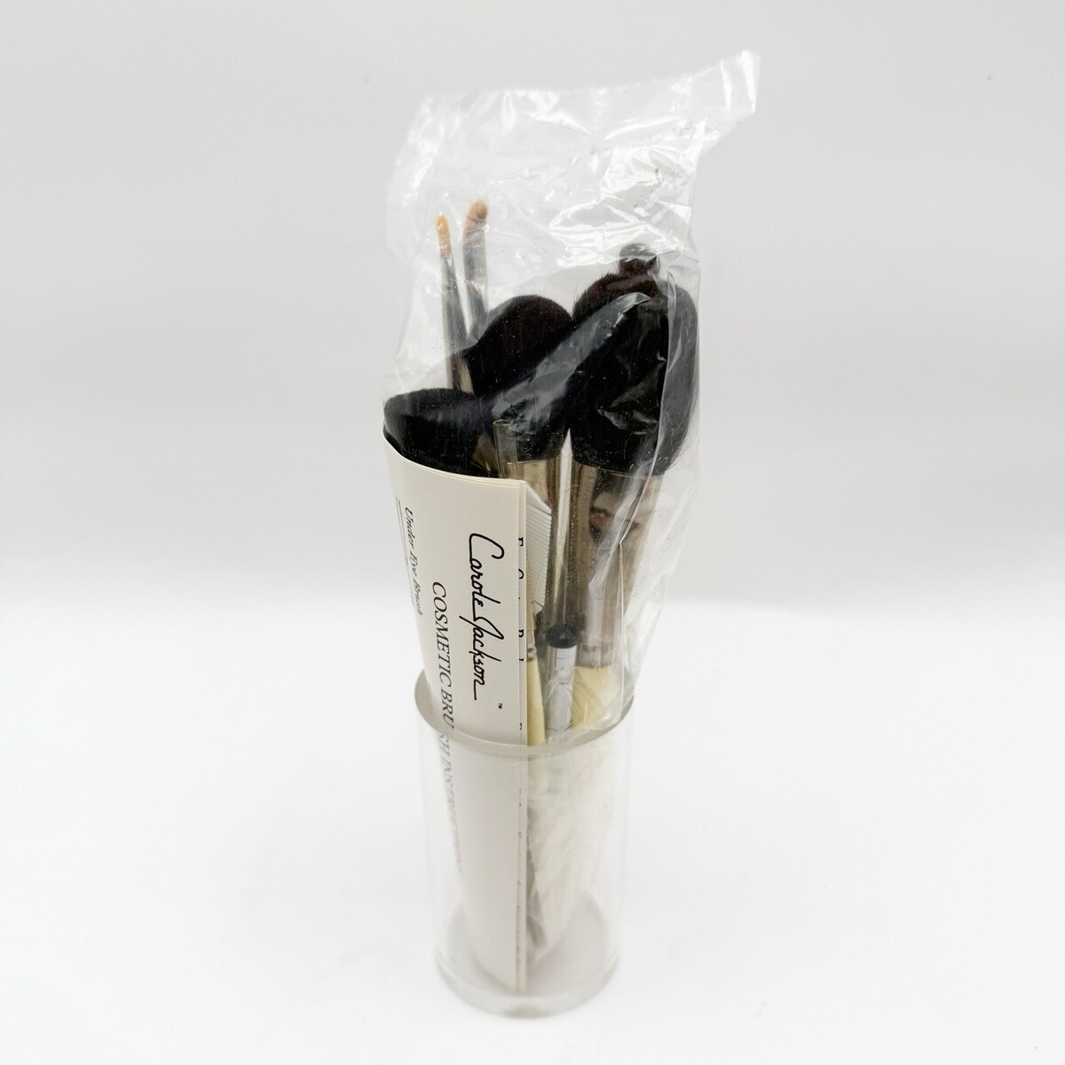 Vintage Carole Jackson 11 Piece Makeup Brush Set New With Holder - $34.99