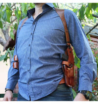 Fits Ruger Vaquero 357 Mag 5.5”BBL Leather Vertical Shoulder Holster #1834# RH image 2