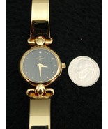 Ladies Watch French Michel Herbelin Faux Diamond Gold Bracelet - $369.95