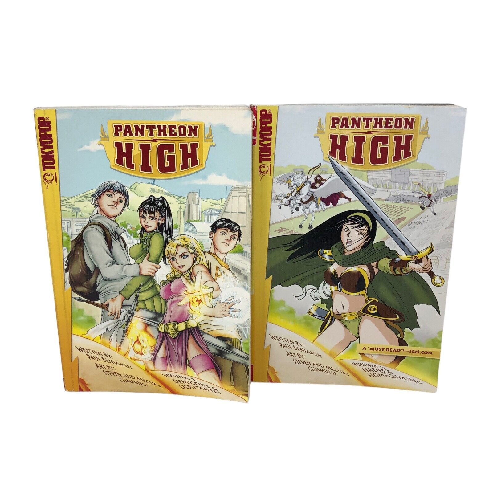 Primary image for Pantheon High Tokyo Pop Vols 1 & 2 English Manga Graphic Novel Book