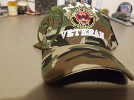 US Navy Veteran &amp; Seal on a dark camo ball cap - $20.00