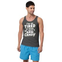 I&#39;m So Tired of Being My Wife&#39;s Arm Candy Funny Husband Men&#39;s Tank Top Black - £21.90 GBP+