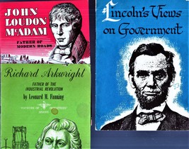 History Info 3 Books -A. Lincoln, J. McAgam &amp; R. Arkwright - £1.99 GBP