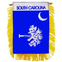 South Carolina State Flag Mini Banner 3&quot; x 5&quot; - £9.21 GBP