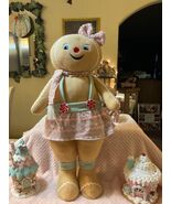 NEW  23” TALL  FREE STANDING PASTEL GINGERBREAD GIRL - $918.61 MXN
