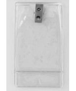100pc 2 Slot Clear Plastic Vertical Name Tag ID Card Holder Badge with H... - $916.70 MXN