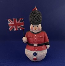 4” Resin Christmas Ornament International United Kingdom Snowman Union Jack Flag - £11.07 GBP
