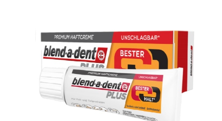 BLEND A DENT Plus Dual Power Denture Adhesive, Unflavored, 40g - $13.77
