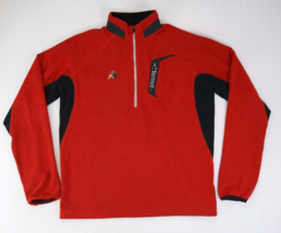 Marmot Mens 1/2 Zip Waffle Grid Fleece Thumbhole Lightweight Red Sz L Dr... - £30.20 GBP