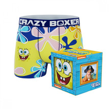 Crazy Boxers SpongeBob SquarePants Coral Reef Boxer Briefs in Gift Box Multi-Co - £17.56 GBP