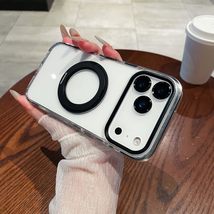 Generic Case for iPhone 17 Pro Max (Color: Black) Clear Magnetic Silicon... - $46.29
