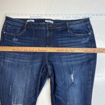 Vigoss Jagger Skinny Jeans Womens 24 Stretch Denim Blue Distressed Plus Size - £16.93 GBP