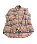 Ralph Lauren Shirt Mens Large Pink Blue Plaid Pony Button Up Long Sleeve - $23.38