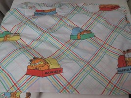 Vtg Garfield 1978 American Lifestyle USA Twin Flat &amp; Fitted sheet - $35.00