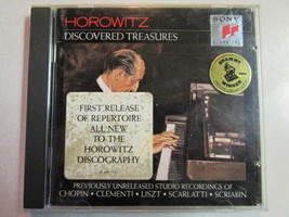 Horowitz Discovered Treasures 1992 Cd Sonata Chorale Sk 48093 Sony Classical Vg - £2.33 GBP
