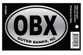 Outer Banks OBX North Carolina Chrome Car Decal - $9.84 CAD