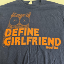 VINTAGE Hooters T Shirt Adult Large Blue &quot;Define Girlfriend&quot; St Thomas U... - $198.00