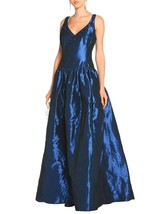 Marchesa Notte Blue Taffeta Satin Ball Gown Embellished Dress SZ 6 NWT $... - $476.00