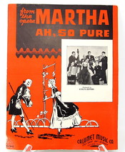 Ah, So Pure Sheet Music Piano Voice Ukulele 1938 Vintage from Opera Martha - £7.73 GBP