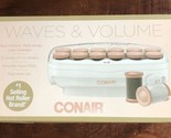 Conair Waves &amp; Volumes 12 Jumbo Hot Rollers 1 1/2&quot; W/ Super Clips  NEW - £11.92 GBP