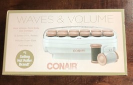 Conair Waves &amp; Volumes 12 Jumbo Hot Rollers 1 1/2&quot; W/ Super Clips  NEW - £11.64 GBP