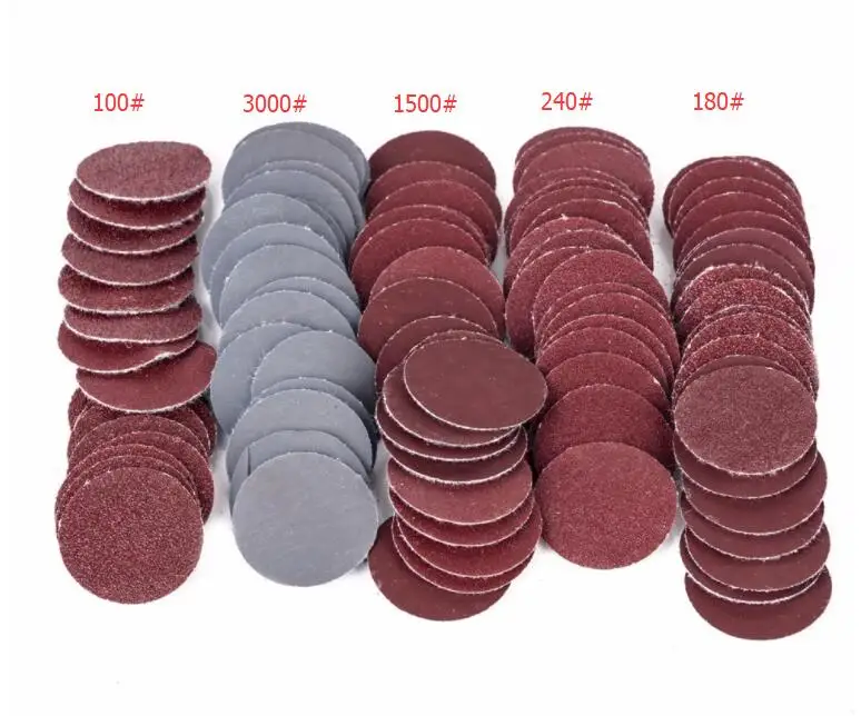 NEWONE 100pcs/set 25mm 1&quot;/1inch Sanding Discs + 1&quot; Asives Hook &amp; Loop Ba... - $164.55