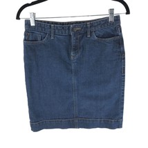 Banana Republic Womens Denim Pencil Skirt Stretch Pockets 0P - $12.59