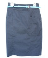 H&amp;M Navy Blue Skirt EUC Womens Size 2 Europe size 32 lighter blue skinny... - £11.65 GBP