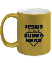 Religious Mugs Jesus Is My Super Hero Gold-M-Mug  - £14.34 GBP