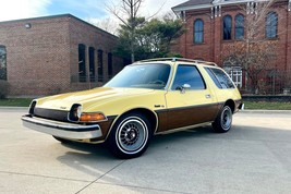 1977 AMC Pacer woody yellow | 24x36 inch POSTER | vintage classic car - £16.43 GBP