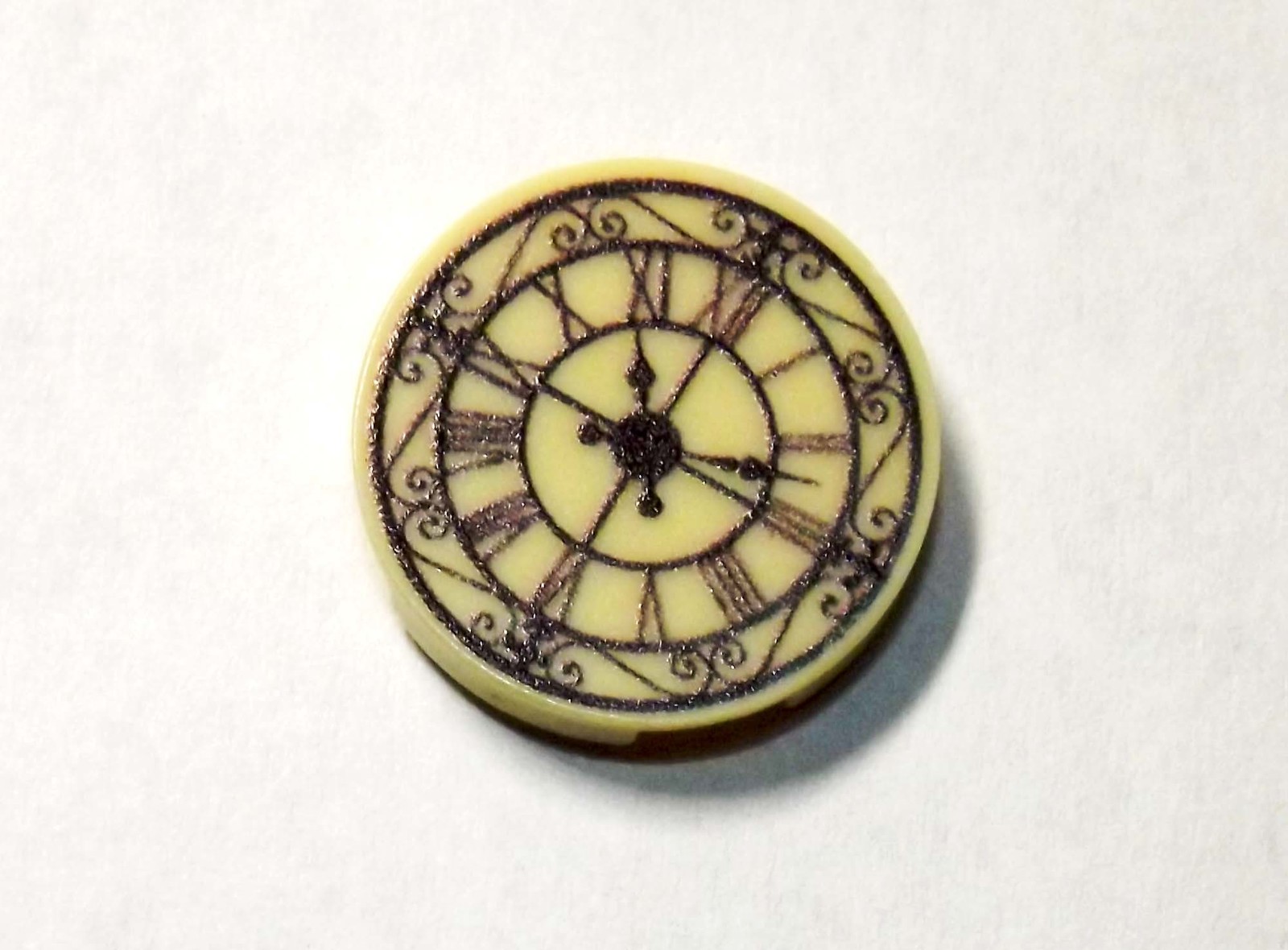 Clock Fancy Time 2X2 Construction Piece Custom Minifigures - $5.13