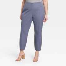 Women&#39;s High-Rise Slim Fit Ankle Pants - A New Day Blue Size 17. NWT. U - $25.73 CAD