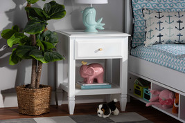 Lea Classic and White 1-Drawer Bedroom Nightstand - $3,022.13 MXN