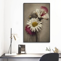 Vintage Daisies Painting Framed Mural 12&#39; X 18&#39; Home Decor Wall Art Painting - £36.76 GBP